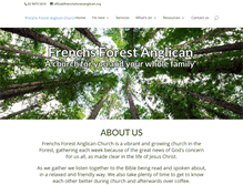 Tablet Screenshot of frenchsforestanglican.org